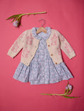 Load image into Gallery viewer, Darling Button Down Cotton Dress | Pink and Blue Bunnies
