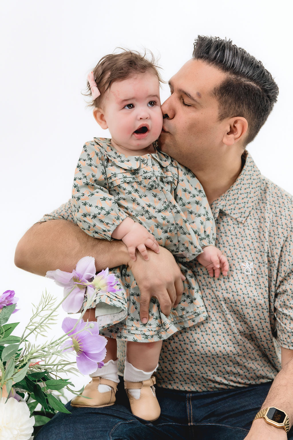 Cutie Pie Top | Green and Orange Carrots