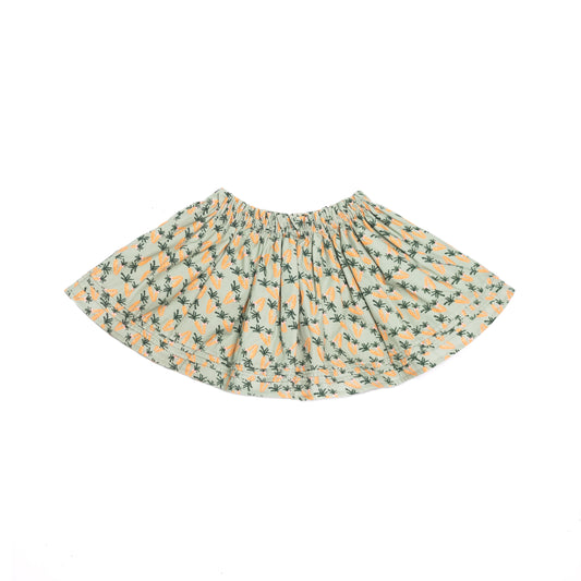 Twirly Skirt | Green and Orange Carrots