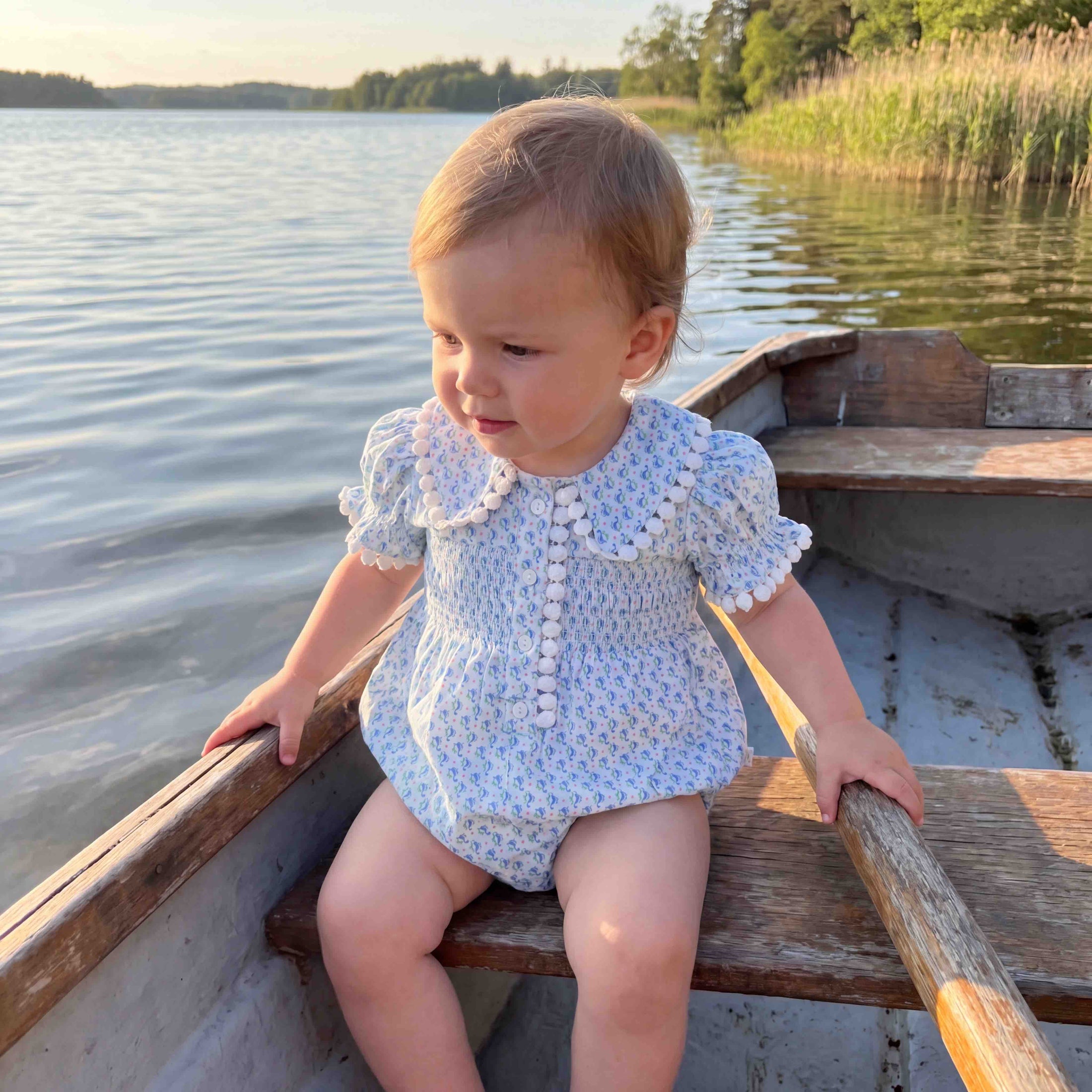 Babycakes Smocked Bubble | Mermaids