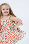Load image into Gallery viewer, Lovebug Sleeveless Ruffle Dress | Strawberries
