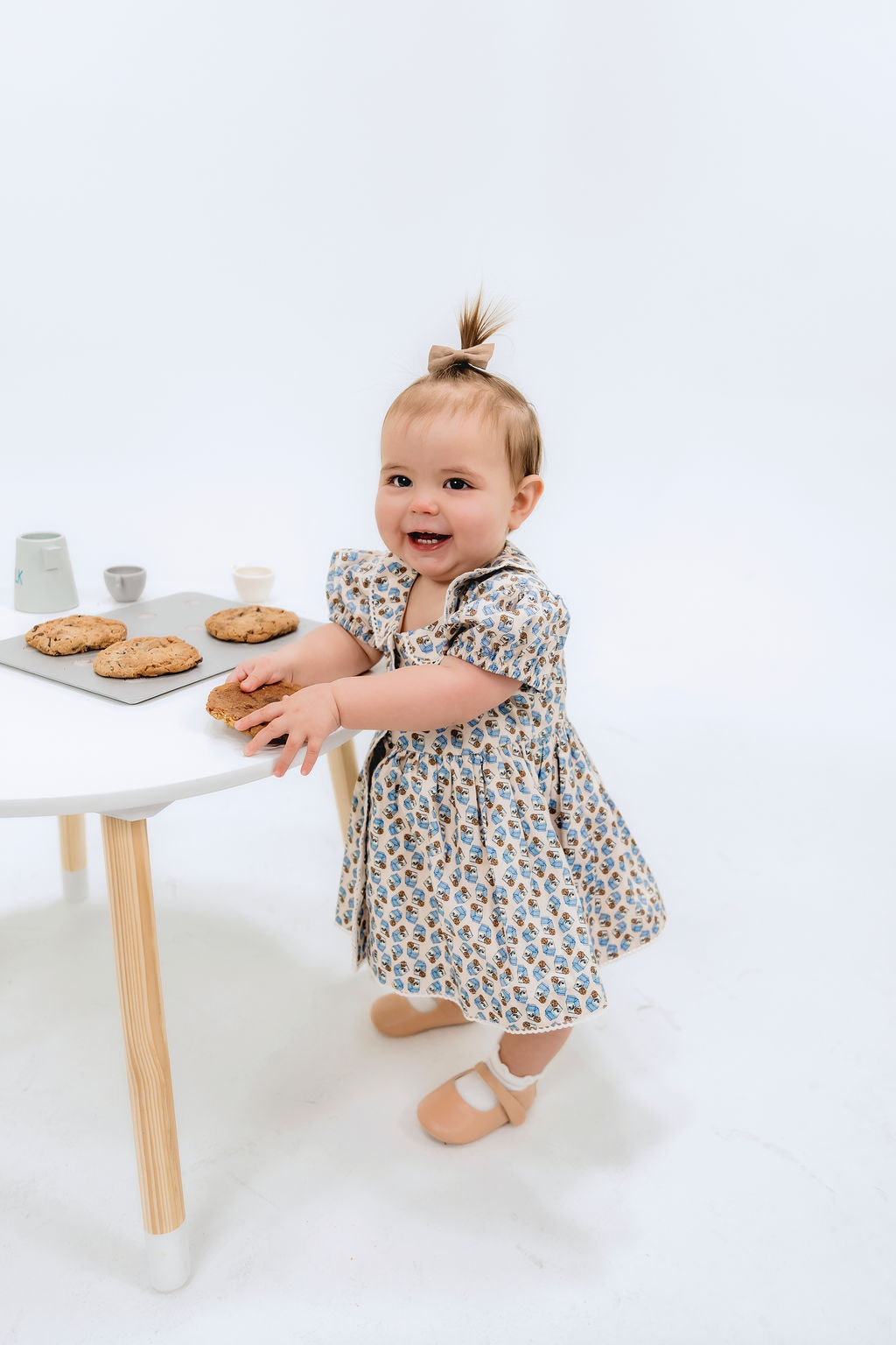 Button Down Cotton Dress | Milk and Cookies