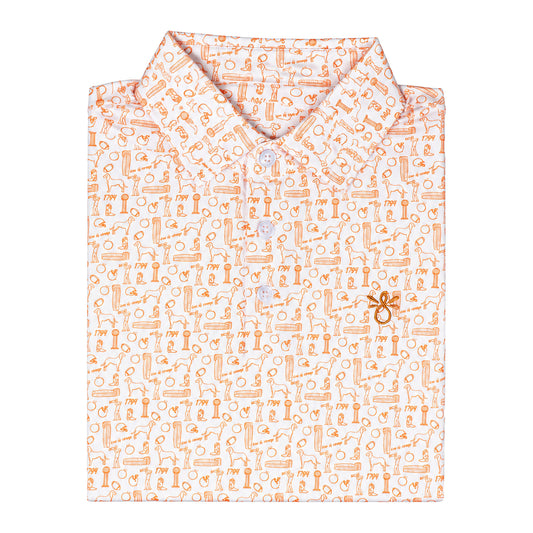 Tennessee print performance polo for dads, Daddy & Me matching outfit by Princess & Papa