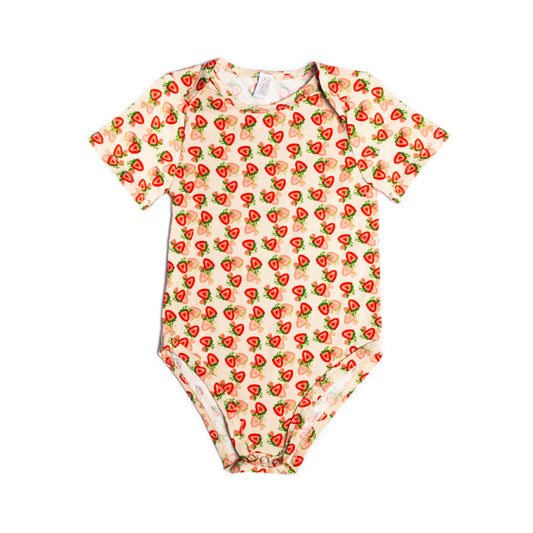 The Princess Short Sleeve Onesie | Strawberries