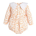Load image into Gallery viewer, Tennessee print smocked bubble romper for baby girls, Daddy & Me matching outfit by Princess & Papa
