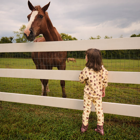 Precious Girl Leggings | Cowboy Boots